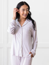 Women's Bamboo Stretch-Knit Long Sleeve Pajama Set from Cozy Earth