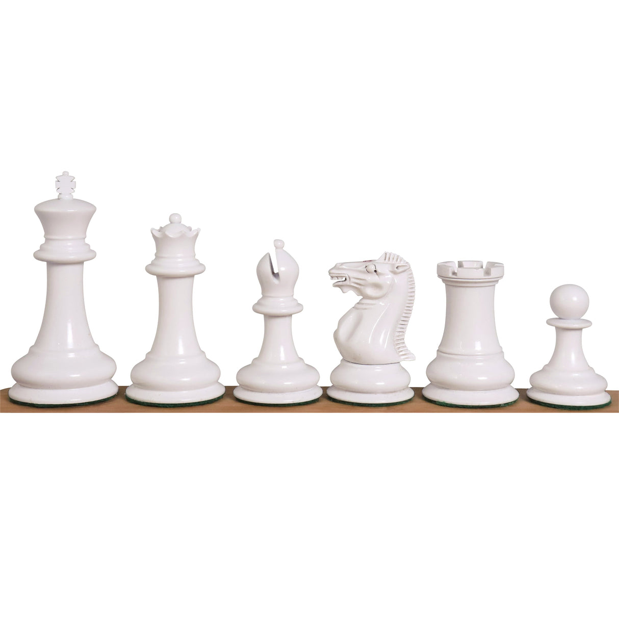 Jacques Cook Staunton Collectors Chess Set- Chess Pieces Only 1849  - Red & White - 3.75" From Royal Chess Mall