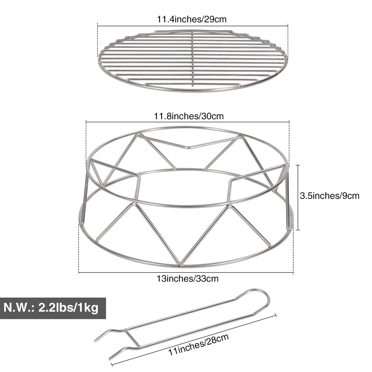 REDCAMP Fire Pit Accessory Kit for Stove From Redcamp