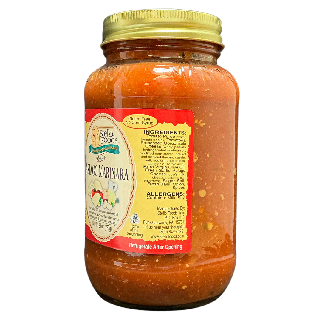 Stello Foods - Rosie's Asiago Marinara Sauce 26 oz from Stello Foods