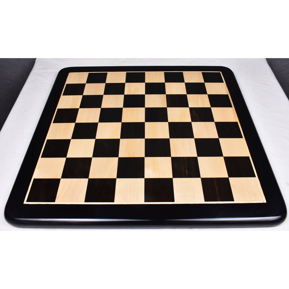 Solid 19" Inlaid Ebony & Maple Wood Chess board - Square of 50 mm From Royal Chess Mall
