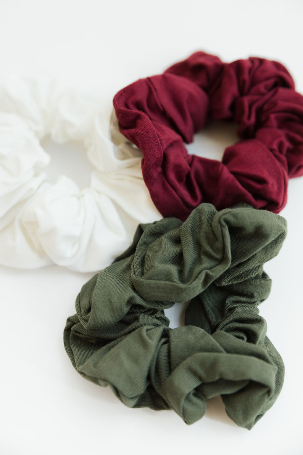 Bamboo Stretch-Knit Scrunchies from Cozy Earth