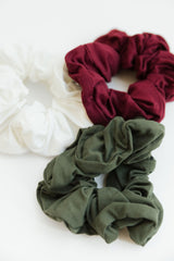 Bamboo Stretch-Knit Scrunchies from Cozy Earth