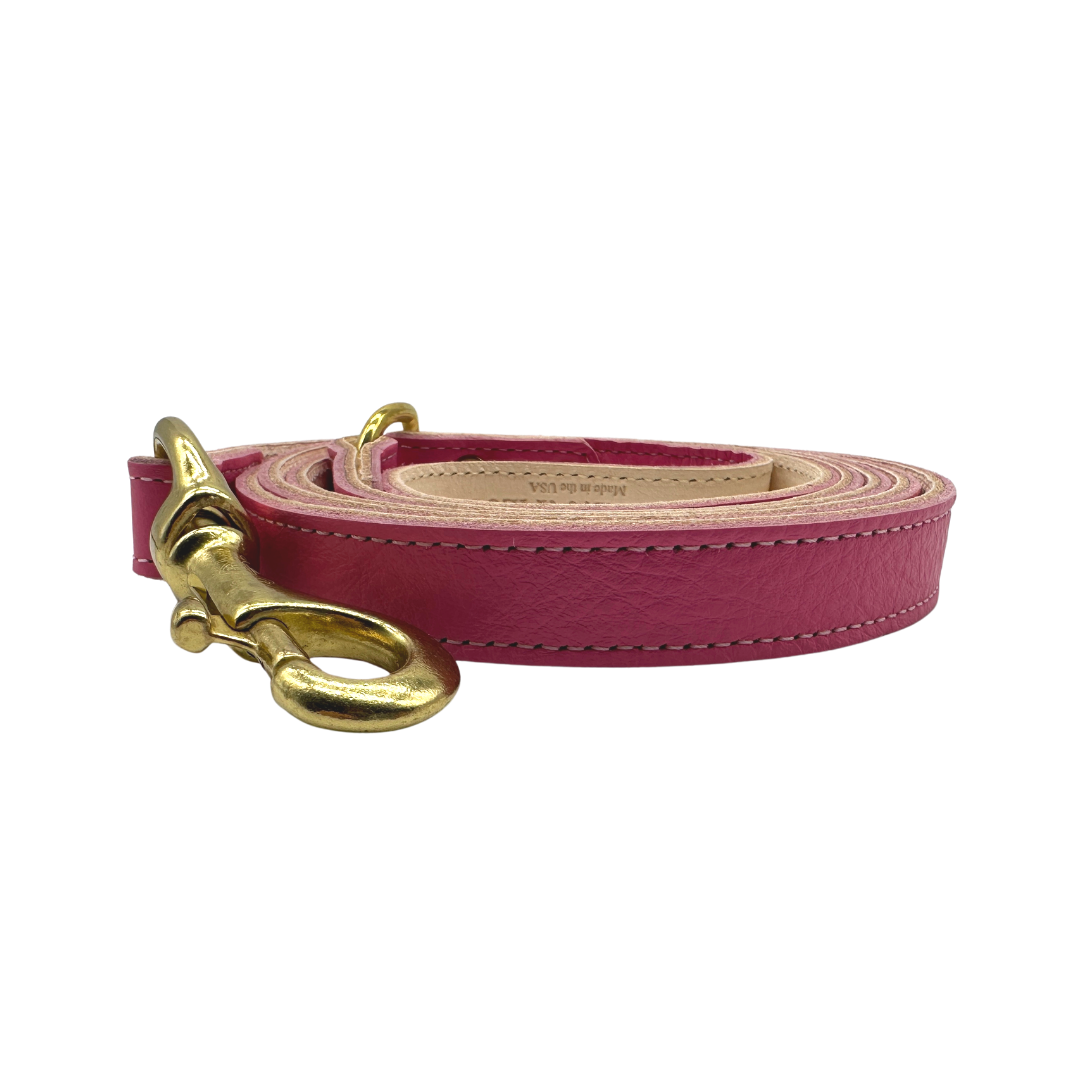 Plain Leather Dog Leashes from Bonne et Filou