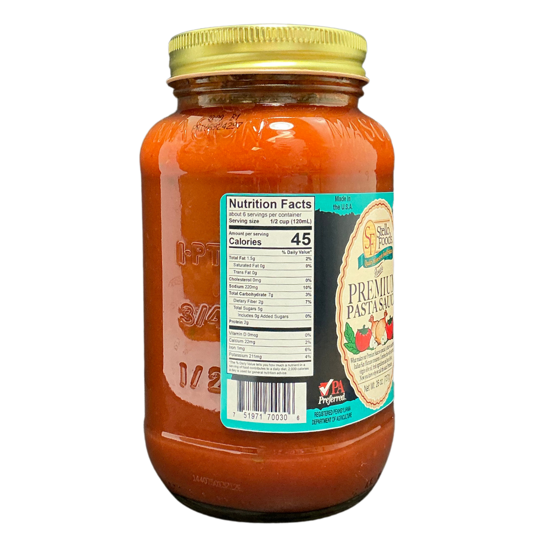 Stello Foods - Rosie's Premium Pasta Sauce 26 oz from Stello Foods