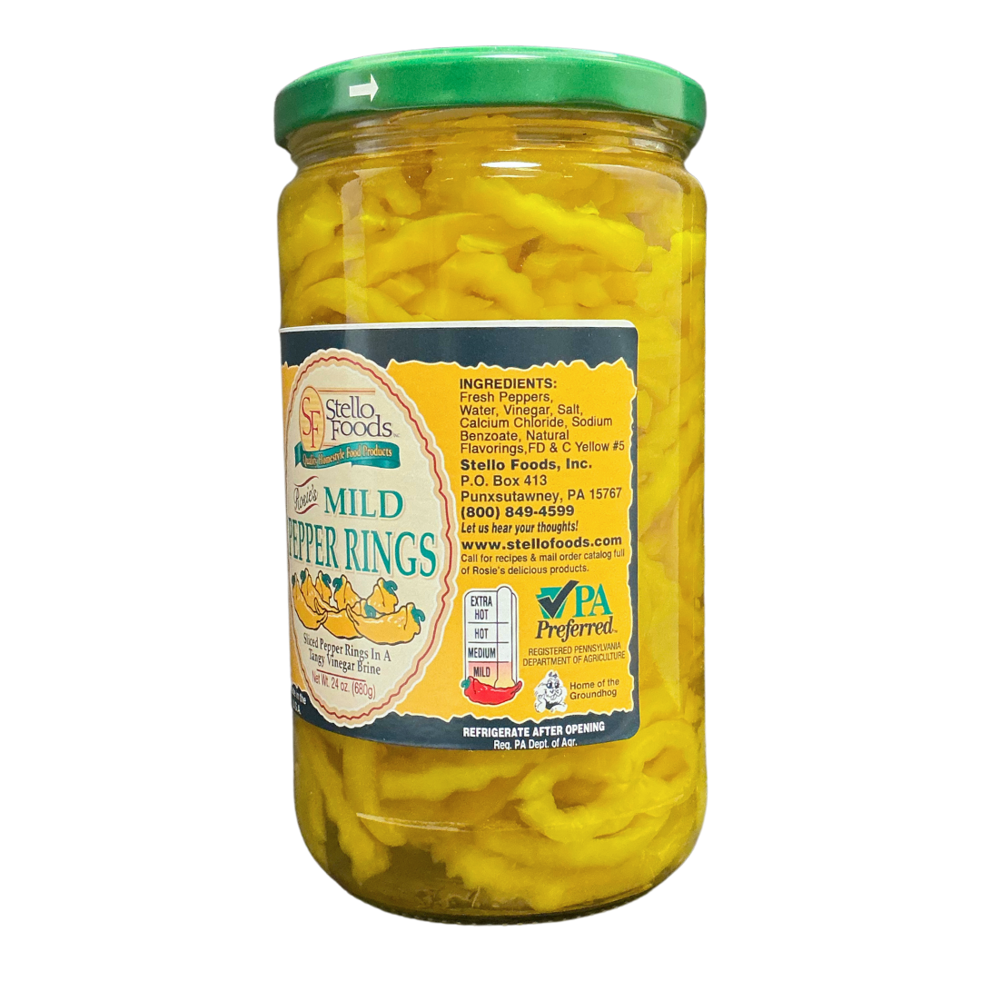 Stello Foods - Rosie's Mild Pepper Rings 24 oz from Stello Foods