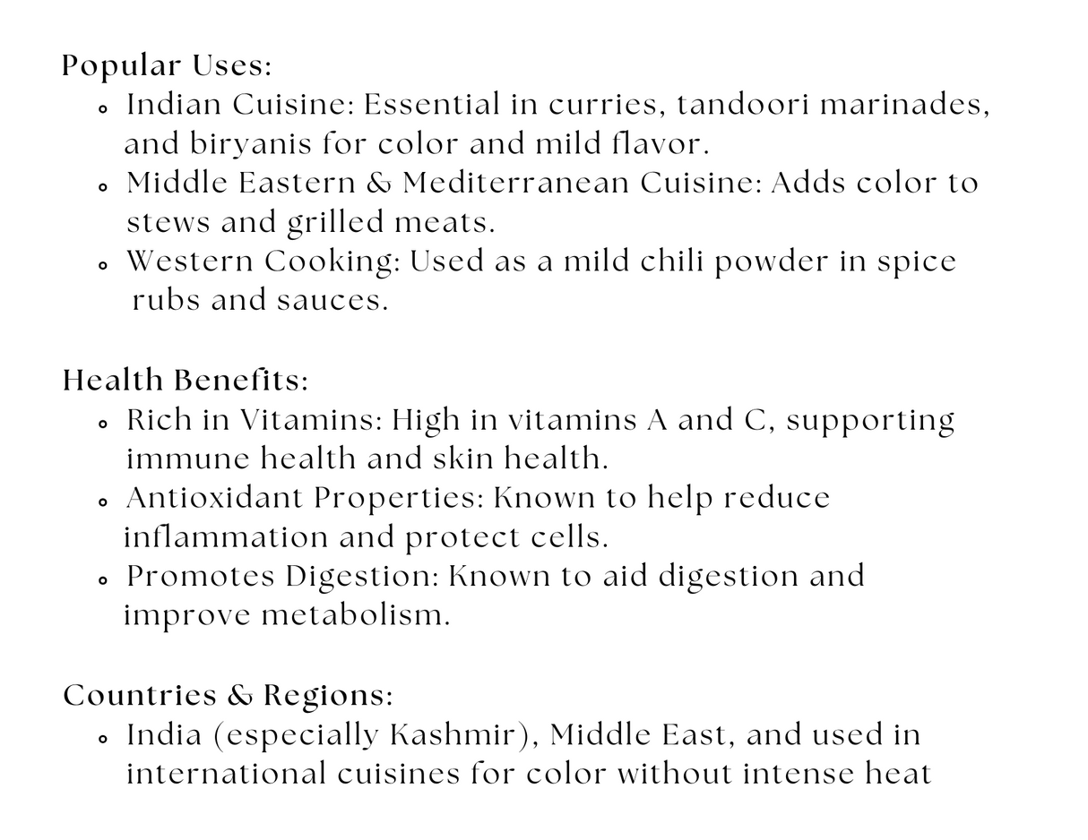 Kashmiri Chili from Spice Wheel