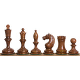 Botvinnik Flohr-I Soviet 1933 Chess Set- Chess Pieces Only - Golden Rosewood - 3.6" King From Royal Chess Mall
