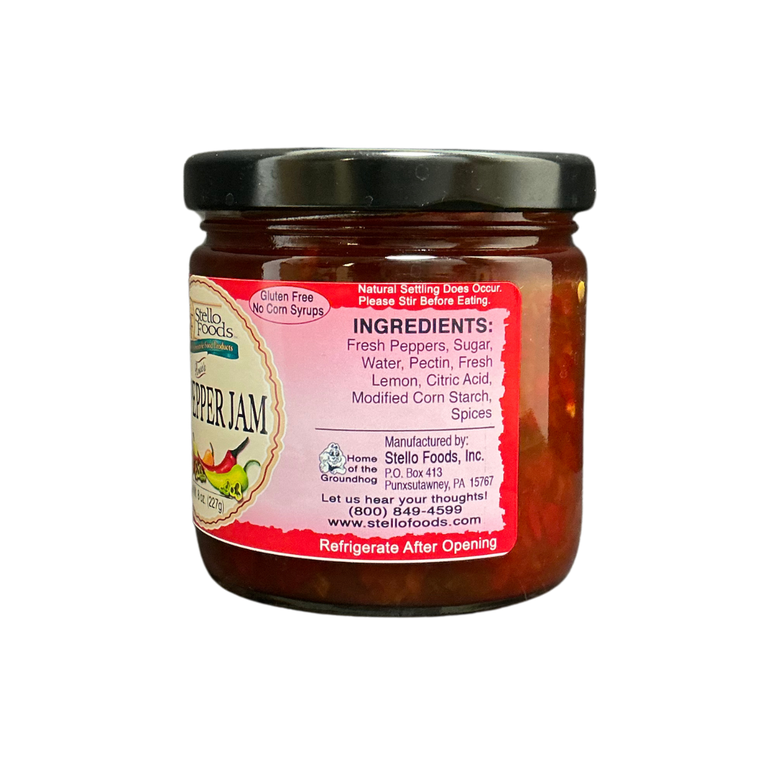 Stello Foods - Rosie's Hot Pepper Jam 8 oz From Stello Foods