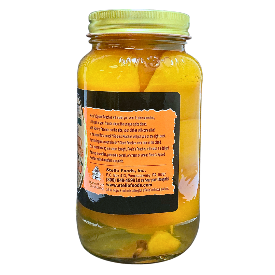 Stello Foods - Rosie's Spiced Peaches 28 oz from Stello Foods