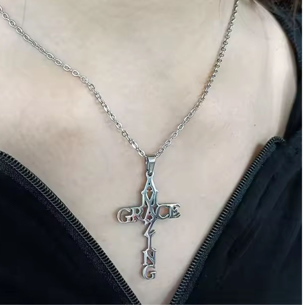AMAZING GRACE CROSS NECKLACE from Ashlen