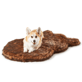 PupRug by Paw.com™ Faux Fur Orthopedic Dog Bed - Curve Brown from Paw.com