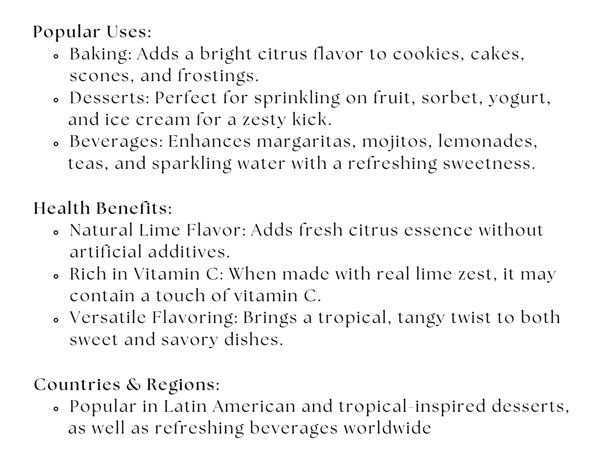 Lime Sugar from Spice Wheel