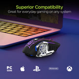 HyperGear Chromium Wireless Gaming Mouse for Extended Play Sessions from Jupiter Gear Home