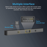 Norcent KB2020 Black Mamba Series 32" 80W Bluetooth Sound Bar with Remote Option from Jupiter Gear Home