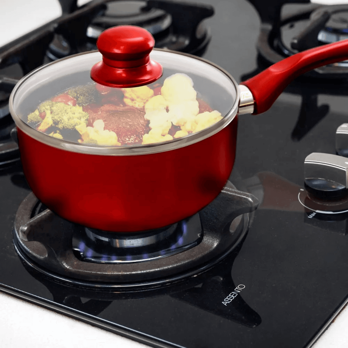 Better Chef 1.5Qt Ceramic-Coated Saucepan with Glass Lid from Jupiter Gear Home
