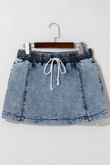 Cielo Drawstring Pocketed Denim Shorts from Threaded Pear