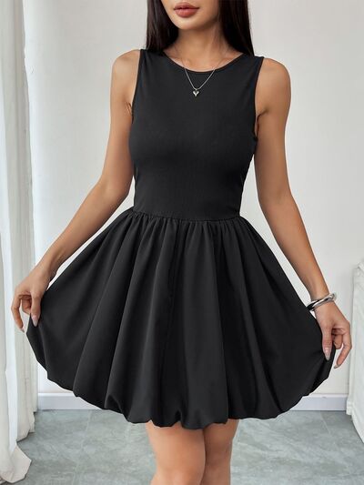 Perfee Ruched Sleeveless Mini Dress from Enfance-Heureuse
