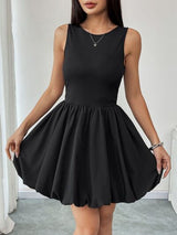 Perfee Ruched Sleeveless Mini Dress from Enfance-Heureuse