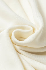 Beige Contrast Knit Patchwork Hooded Functional Coat From MsDressly