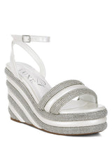 My Bliss Rhinestone Studded Wedge Sandals from My Pampered Life Seattle