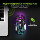 HyperGear Chromium Wireless Gaming Mouse for Extended Play Sessions from Jupiter Gear Home