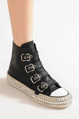 Beast Fashion Multi-Buckle Straps Studded Platform Sneakers from My Pampered Life Seattle