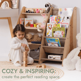 2in1 Montessori Shelf for Books and Toys from Goodevas