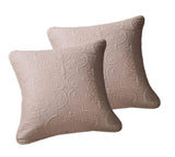 DaDa Bedding Set of 2-Pieces Sandy Beige Taupe Square Cushion Throw Pillow Covers, 18" x 18" (JHW-585) from DaDalogy Bedding Collection