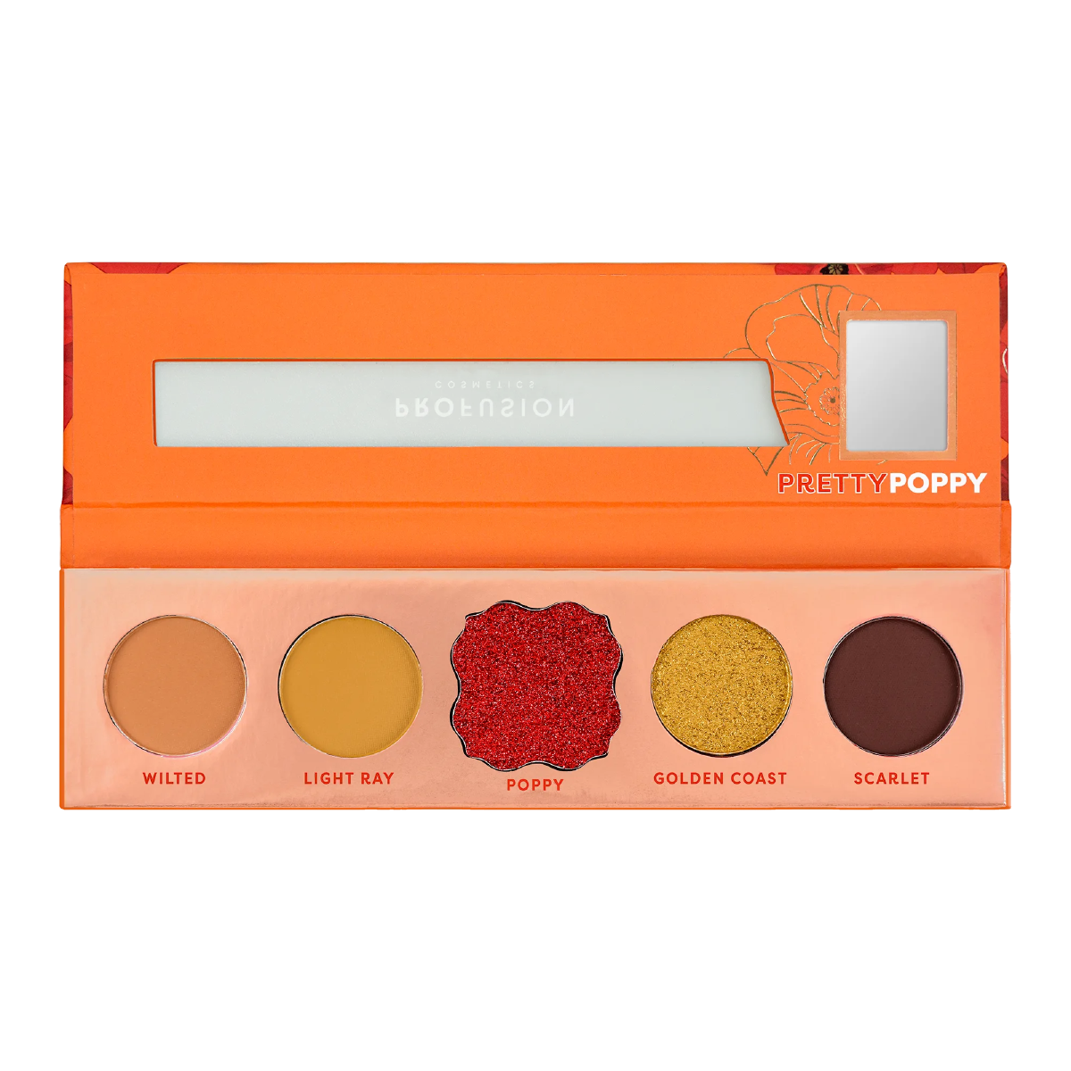 Blooming Hues 5 shade palette from Profusion Cosmetics