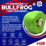 Bull Frog Durable Rubber Chew Toy & Treat Dispenser - Large From SodaPup