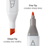 Double-Ended Alcohol Markers 120 Colors from KINGART