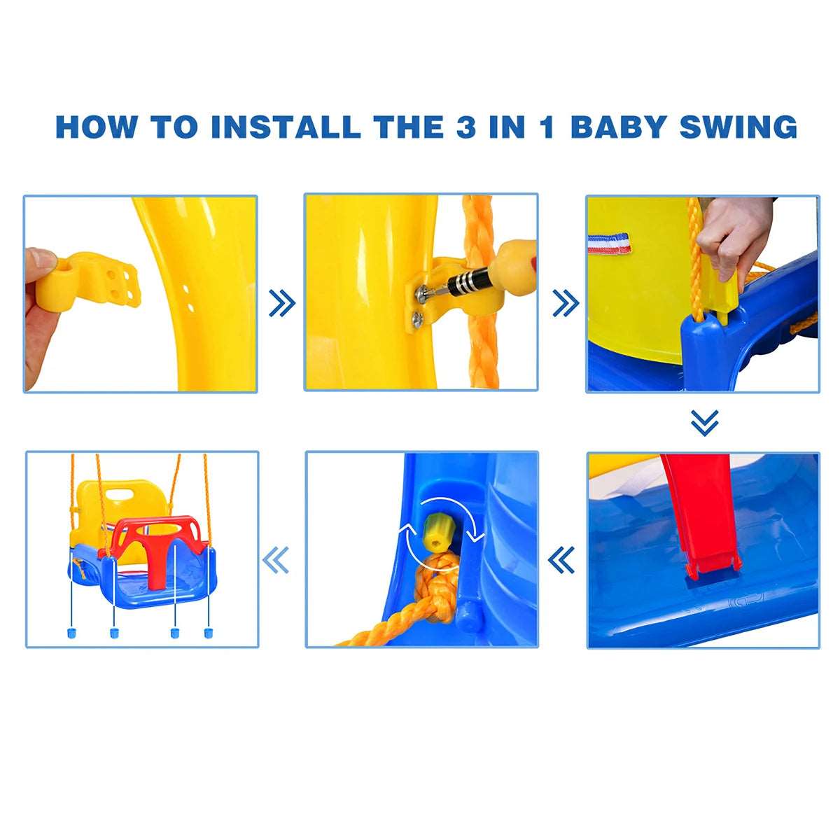 Three-in-one Baby Swing Seat, Toddler Swing From Redcamp