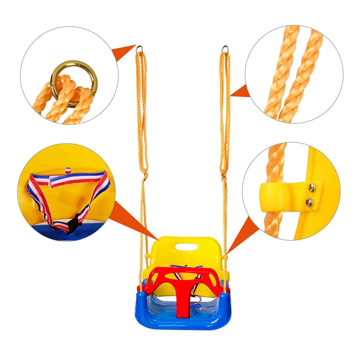 Three-in-one Baby Swing Seat, Toddler Swing From Redcamp
