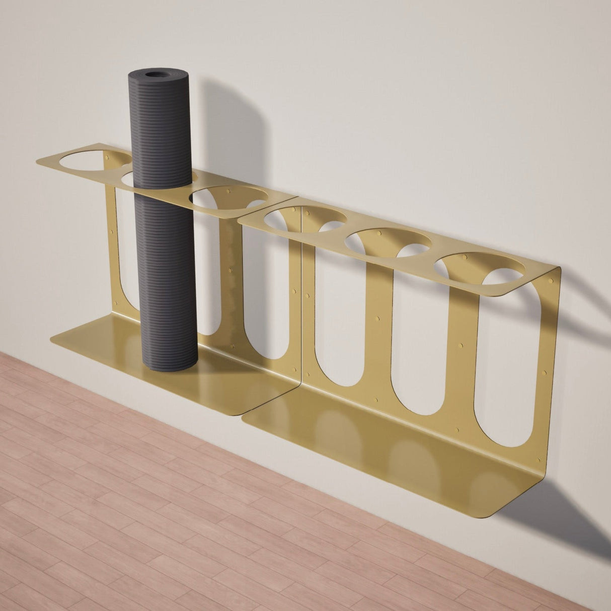 Yoke Yoga Mat Wall Bracket | Holds 3 Mats/Rollers from Mache