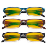 3 Pack Blue Light Blocking Reading Glasses HP012 from eyekeeper.com