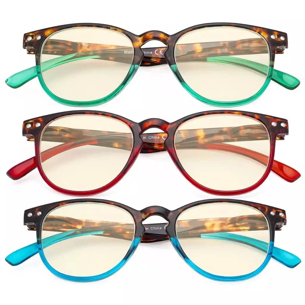 3 Pack Blue Light Blocking Reading Glasses TM060D from eyekeeper.com