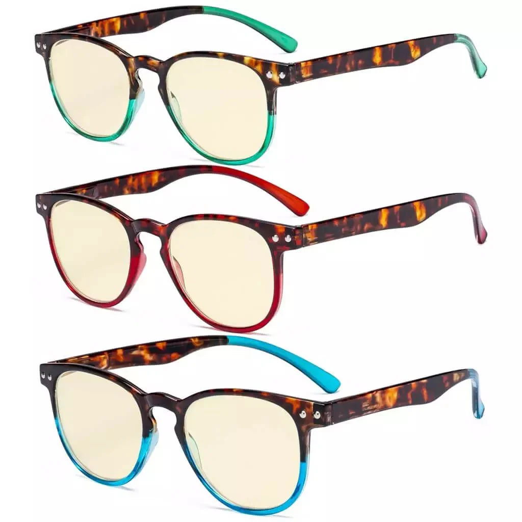 3 Pack Blue Light Blocking Reading Glasses TM060D from eyekeeper.com