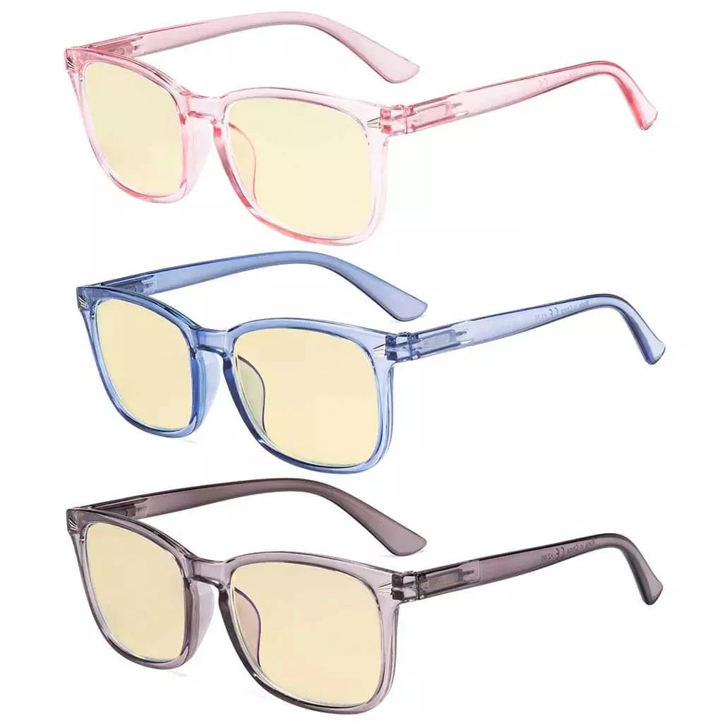 3 Pack Blue Light Blocking Reading Glasses TM1801 from eyekeeper.com