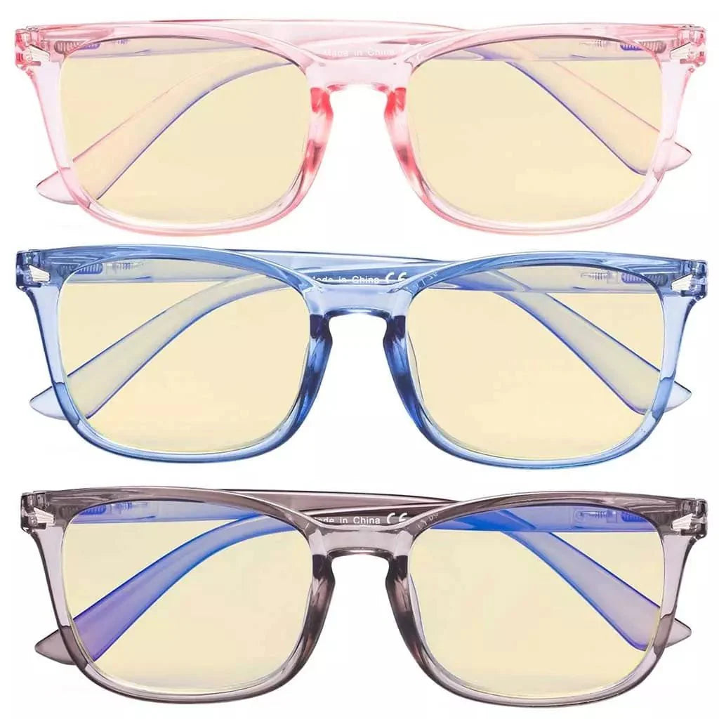 3 Pack Blue Light Blocking Reading Glasses TM1801 from eyekeeper.com