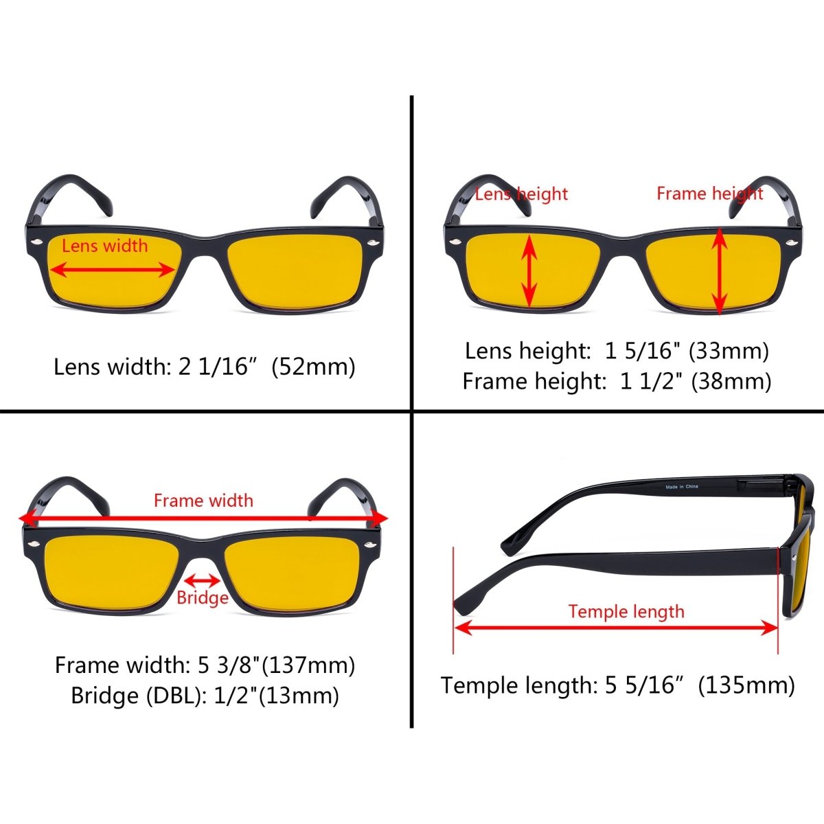 3 Pack Blue Light Blocking Reading Glasses HP108 from eyekeeper.com