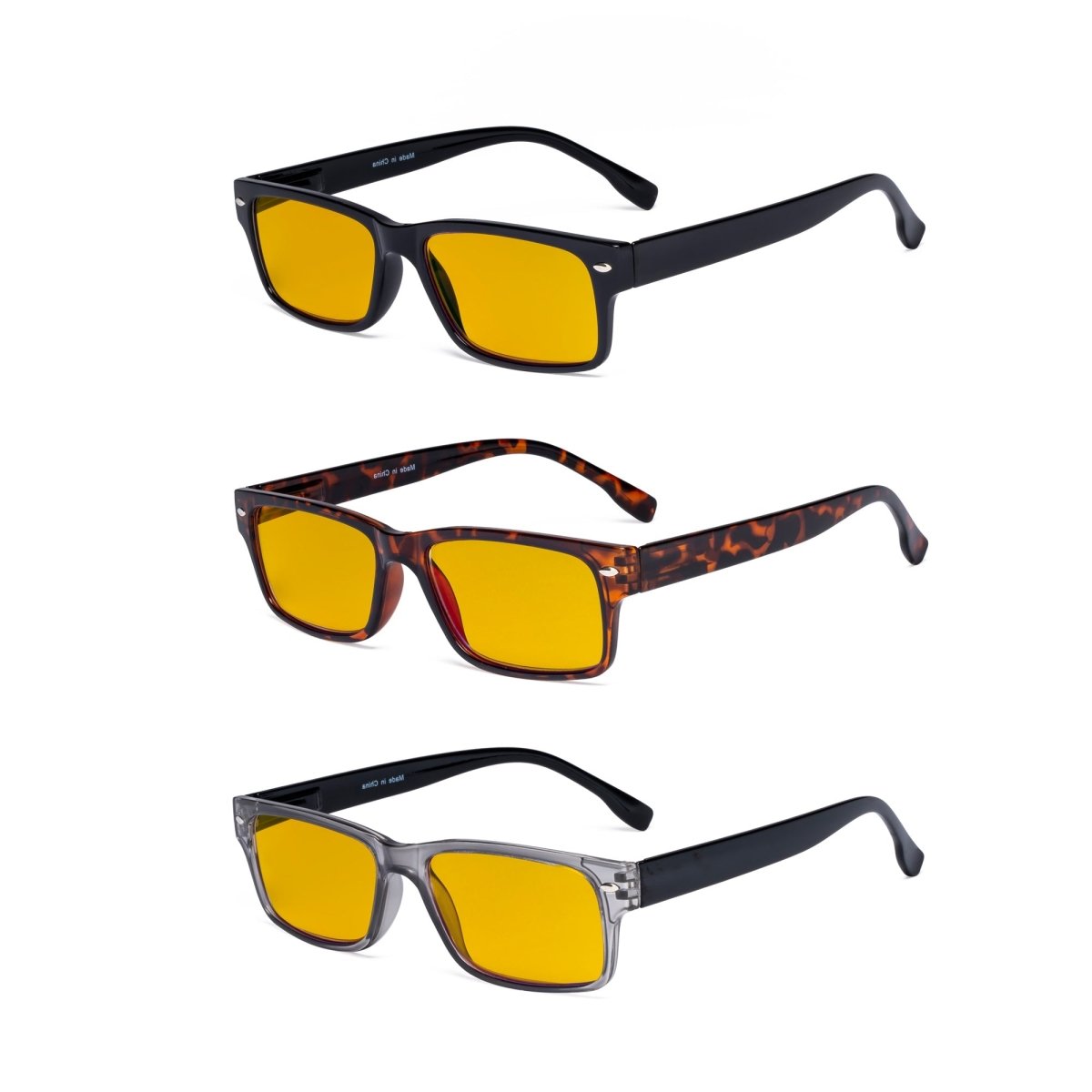 3 Pack Blue Light Blocking Reading Glasses HP108 from eyekeeper.com