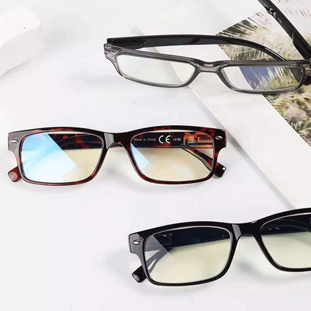 3 Pack Blue Light Filter Reading Glasses Computer Readers UVR108 from eyekeeper.com