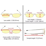 3 Pack Blue Light Filter Reading Glasses with Folding Arms CG15080 from eyekeeper.com