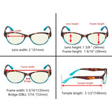 3 Pack Cat-eye Blue Light Filter Reading Glasses UVR074D from eyekeeper.com
