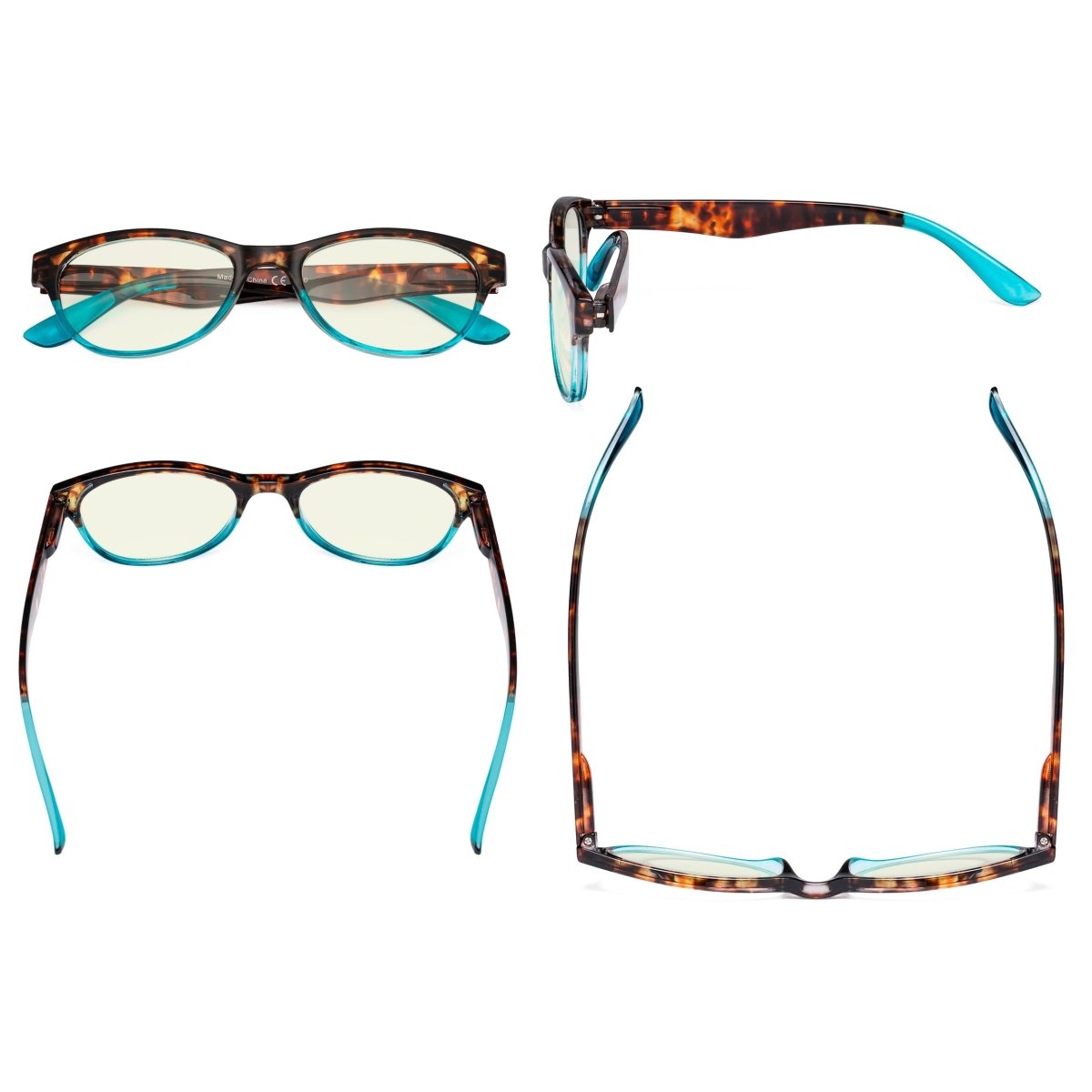 3 Pack Cat-eye Blue Light Filter Reading Glasses UVR074D from eyekeeper.com