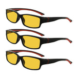 3 Pack Blue Light Blocking Reading Glasses HPXM01 from eyekeeper.com