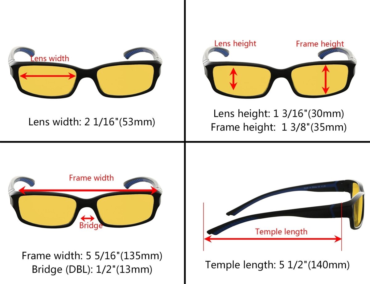 3 Pack Blue Light Blocking Reading Glasses HPXM01 from eyekeeper.com