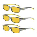3 Pack Blue Light Blocking Reading Glasses HPXM01 from eyekeeper.com