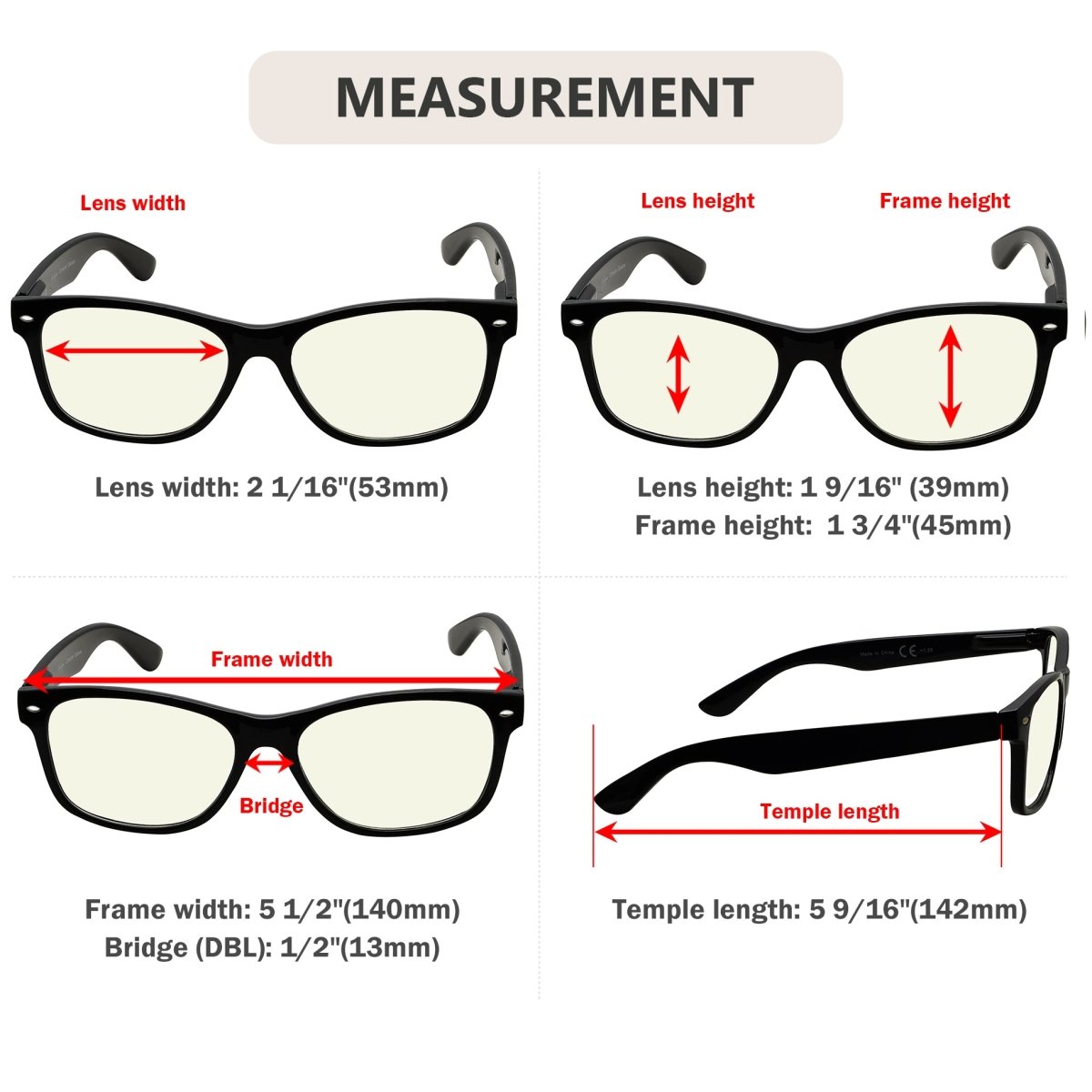 3 Pack Classic Blue Light Filter Reading Glasses UV109 from eyekeeper.com
